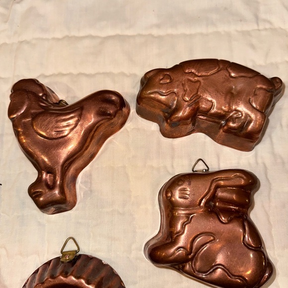 Copper wall hangings 12 pieces Vintage - Picture 5 of 12